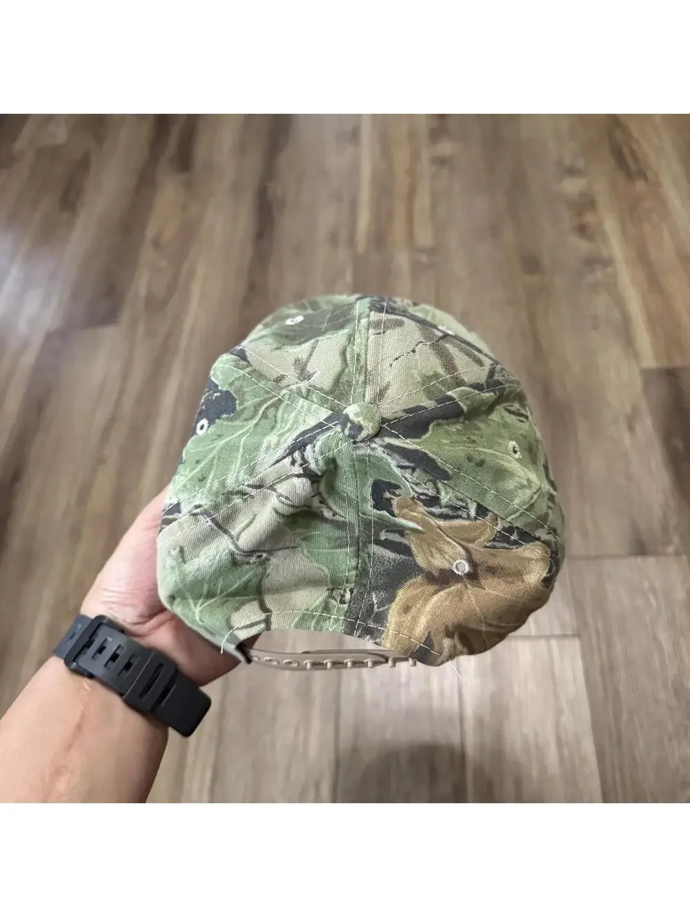 Vintage Ovation Camouflage Snapback Hat Headmaster Inc
